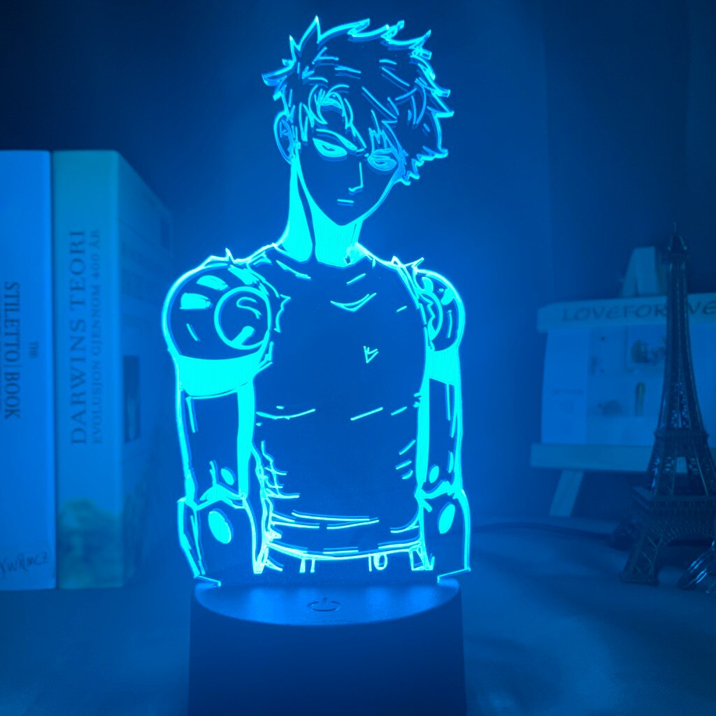 Lampe LED 3D One Punch Man Genos (7 couleurs)