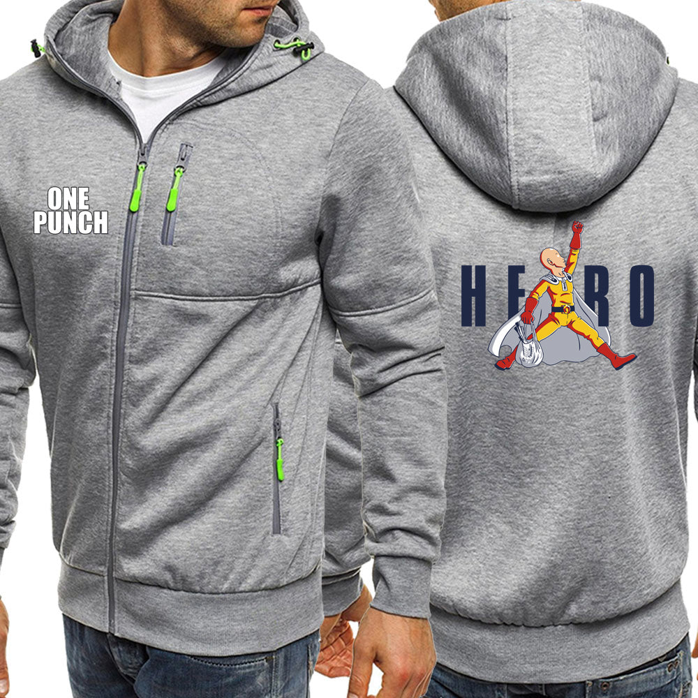Veste One Punch Man Saitama Dunk gris clair