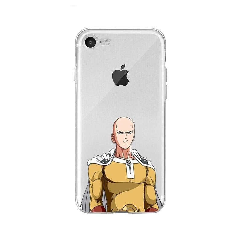Coque One Punch Man iPhone Saitama Concentré