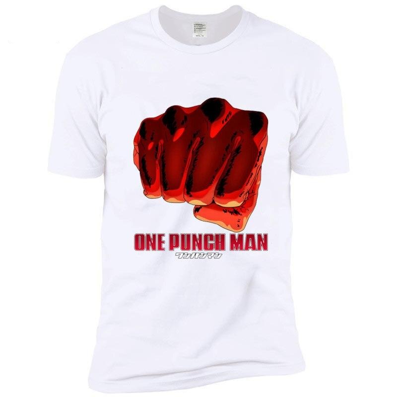 t-shirt saitama one punch man coup de poing