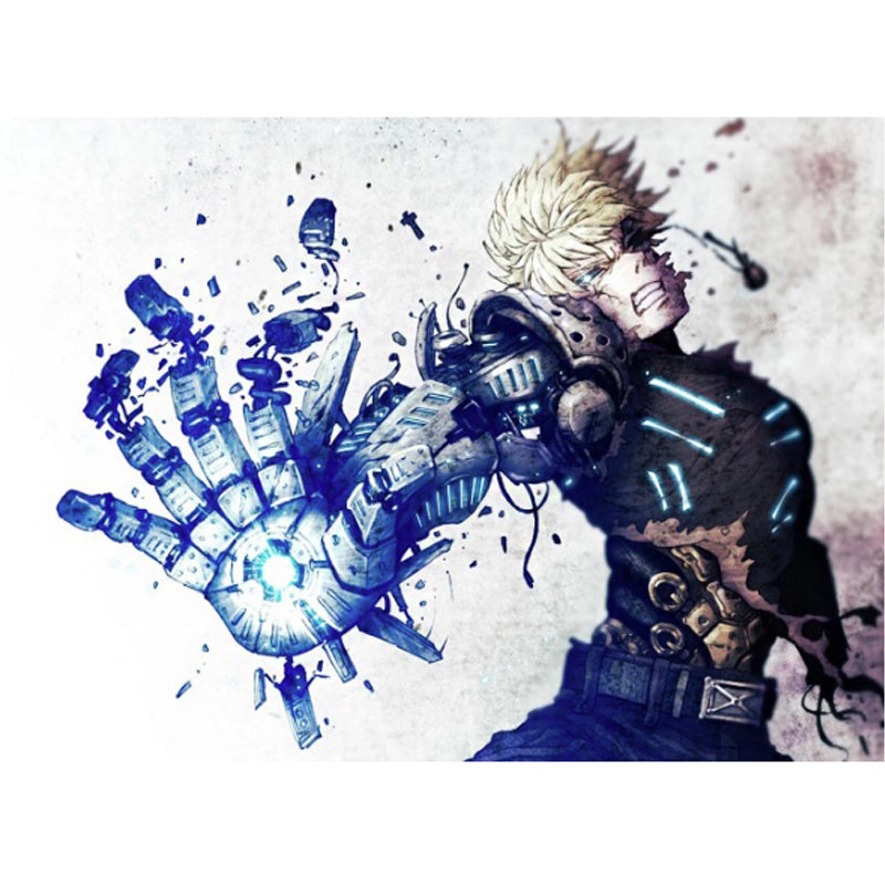 Poster One Punch Man Genos Destruction Boutique-Saitama