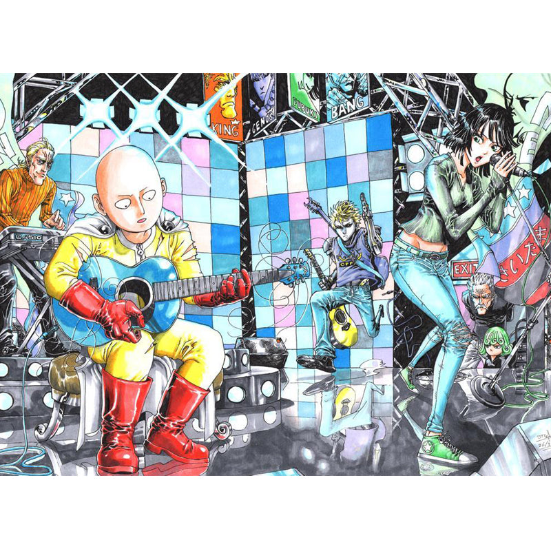 Poster One Punch Man Héros Rockstar