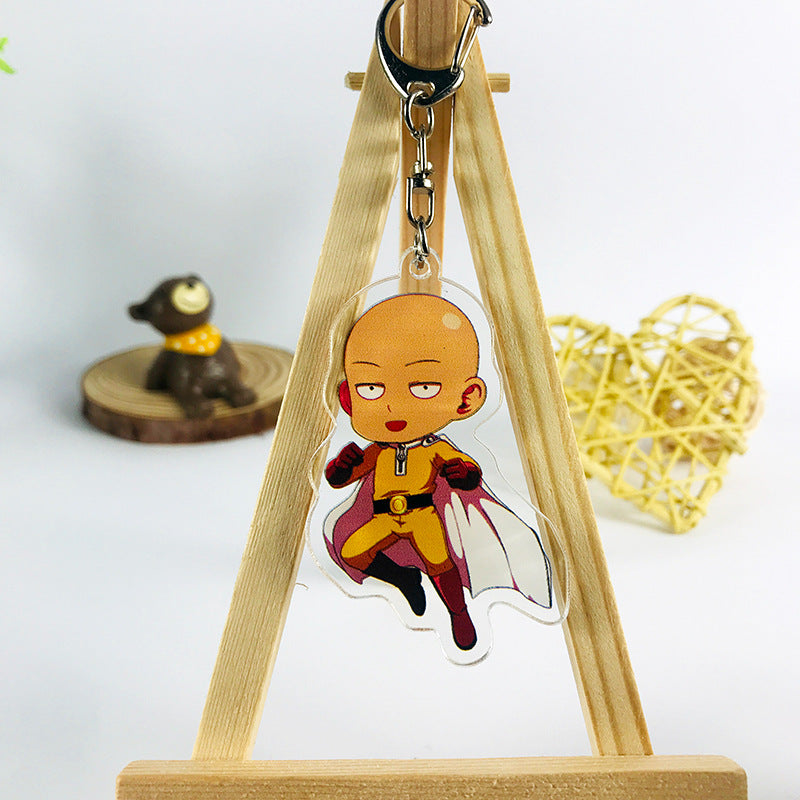 porte-cle-one-punch-man-saitama-hero-cape