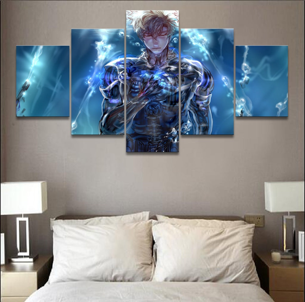 tableau-one-punch-man-genos-cyborg-en-paix