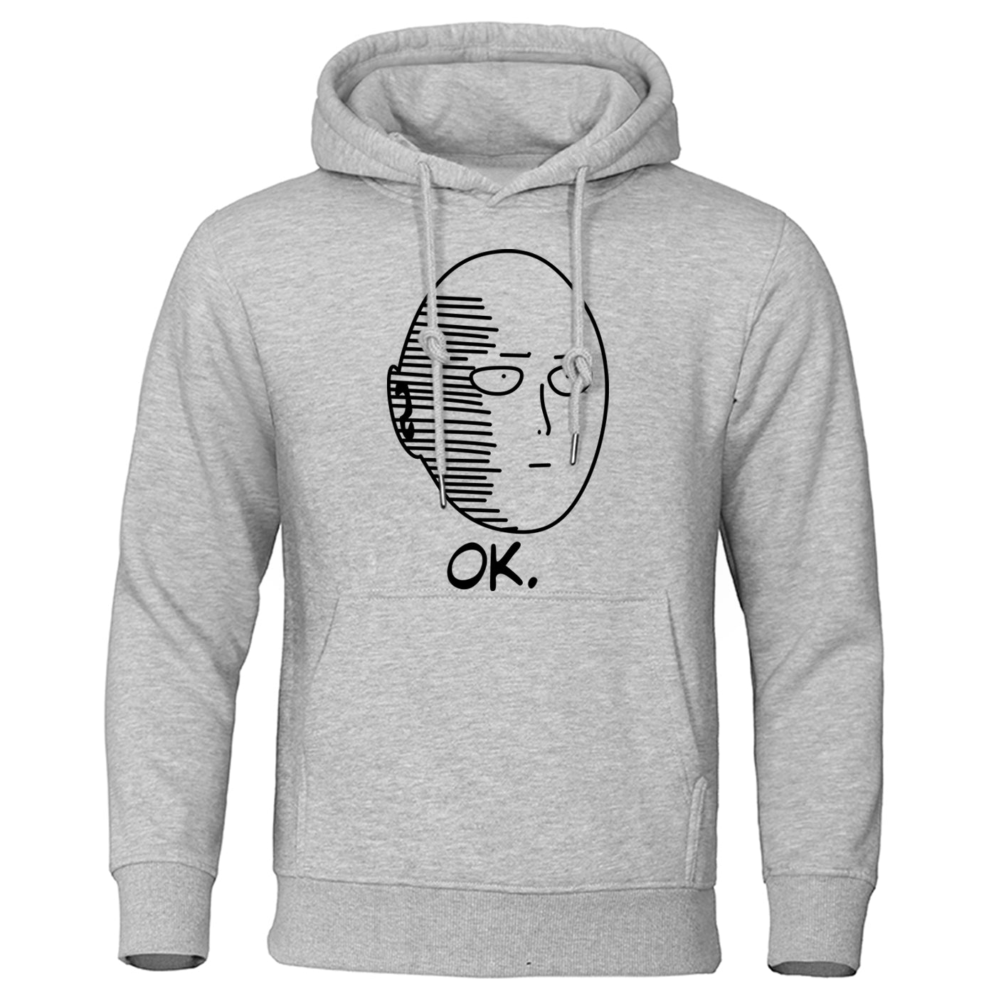 sweat one punch man saitama ok gris clair