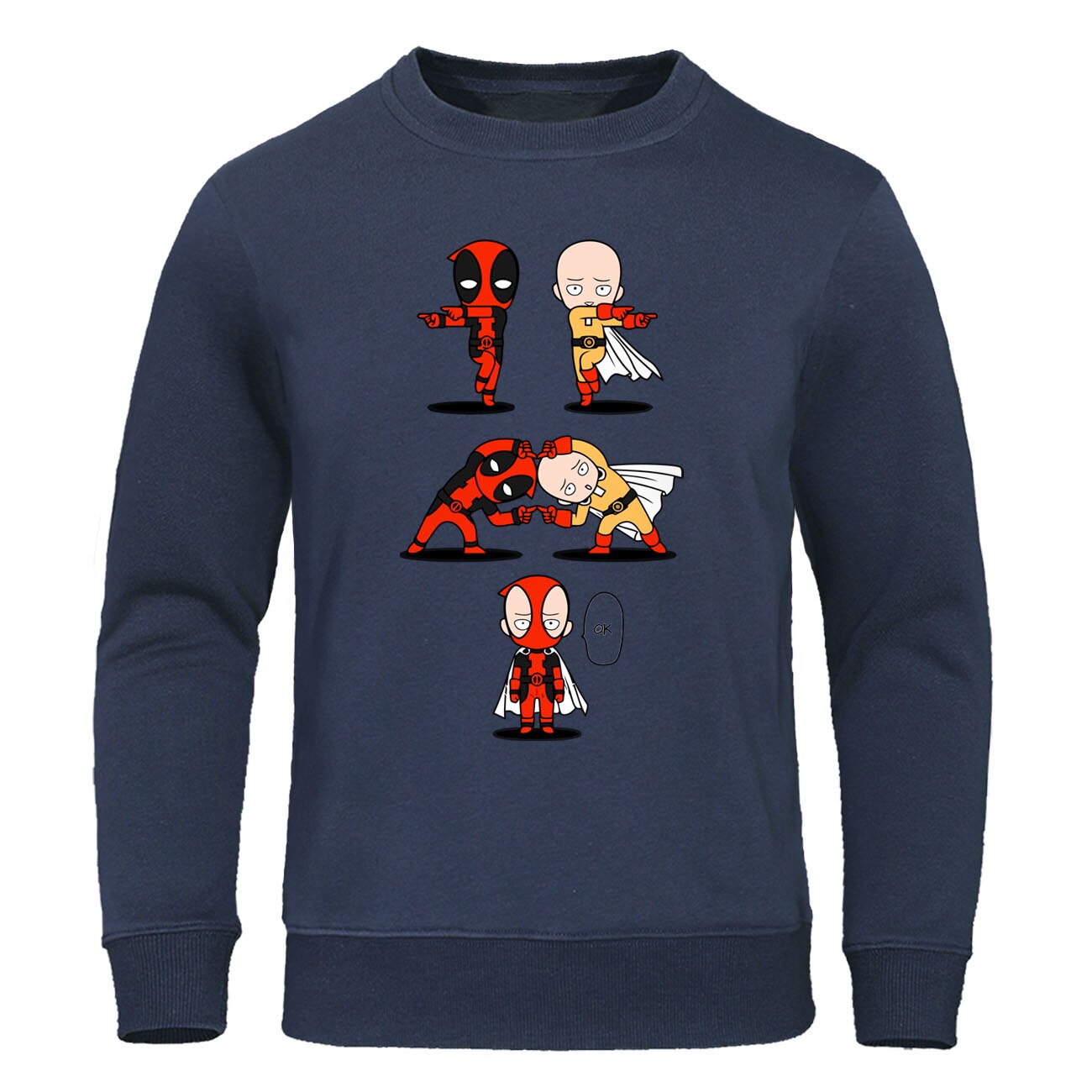 Sweat One Punch Man Saitama Fusion Deadpool