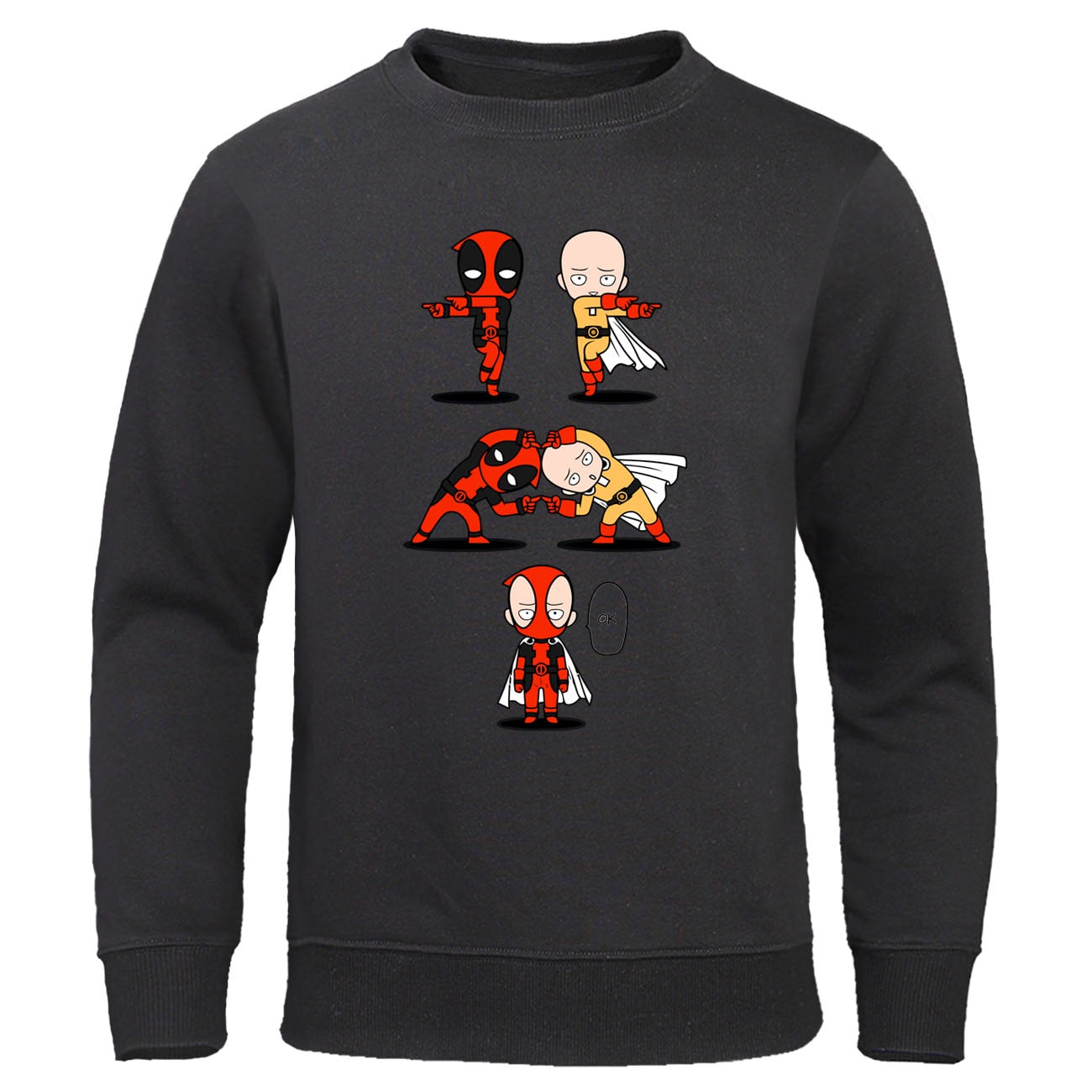 sweat one punch man saitama deadpool noir