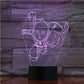 Lampe LED 3D One Punch Man Saitama rose