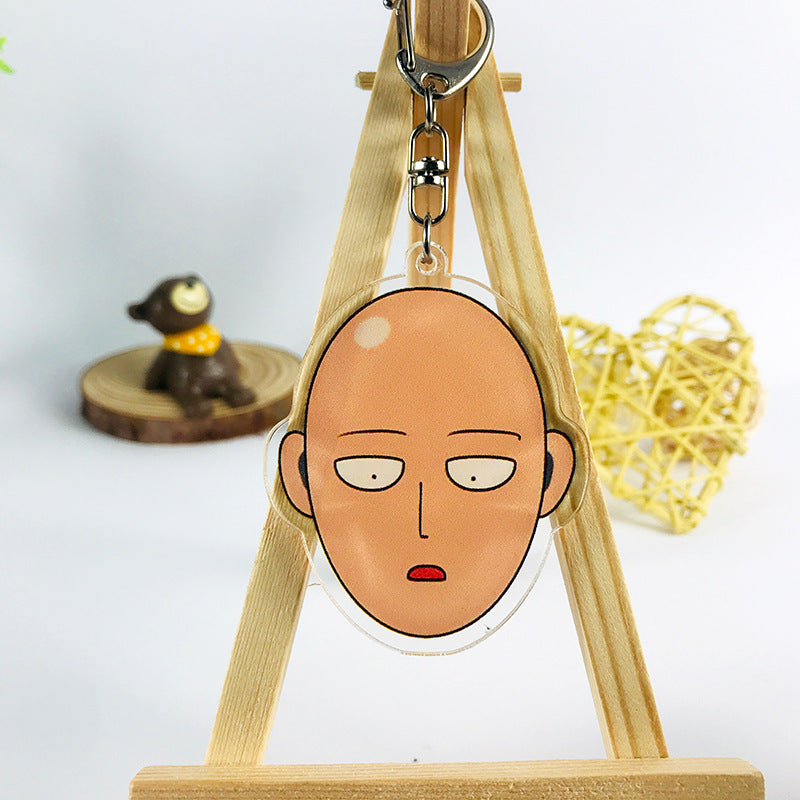 Porte clé One Punch Man Saitama Visage