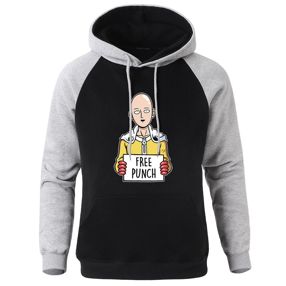 Sweat One Punch Man Saitama Free Punch gris