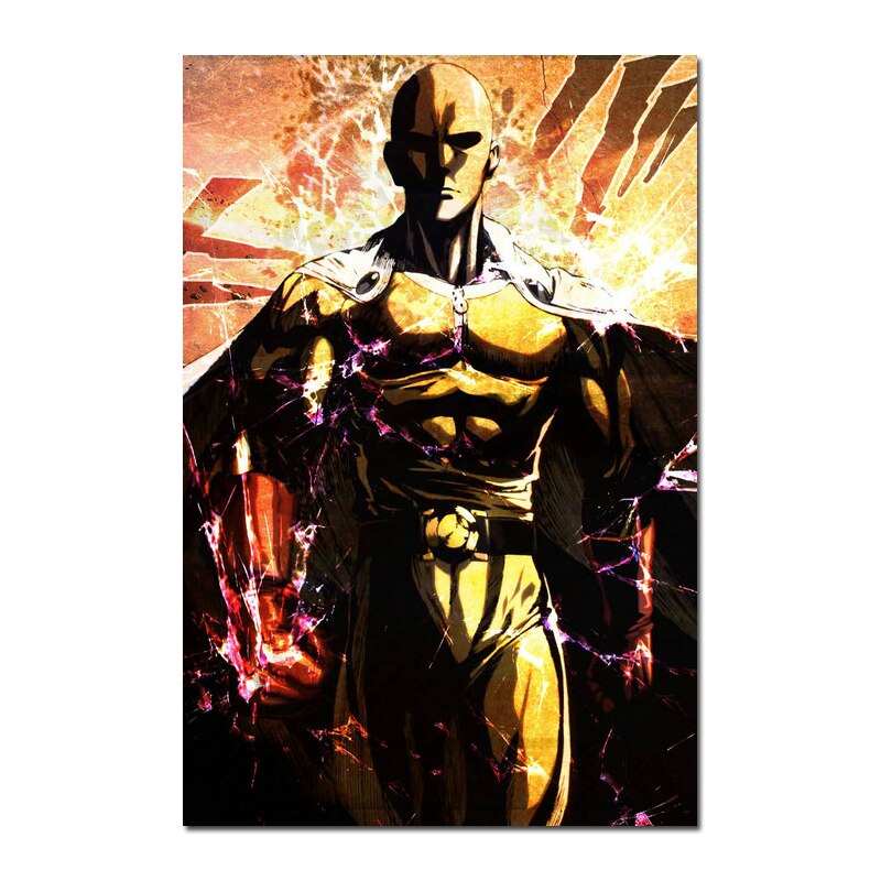 Poster one punch man saitama obscur