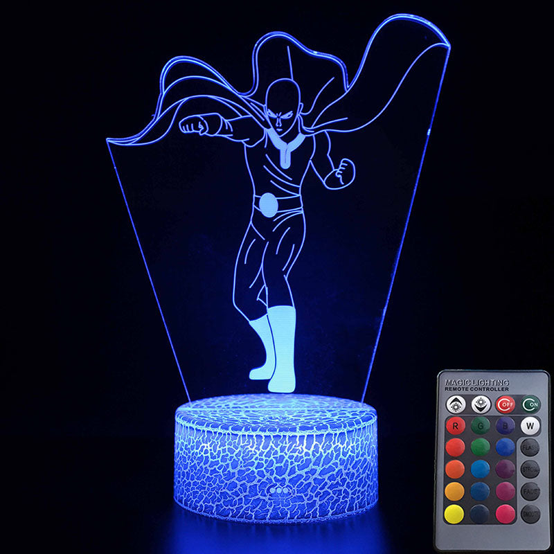 Lampe LED 3D One Punch Man Saitama