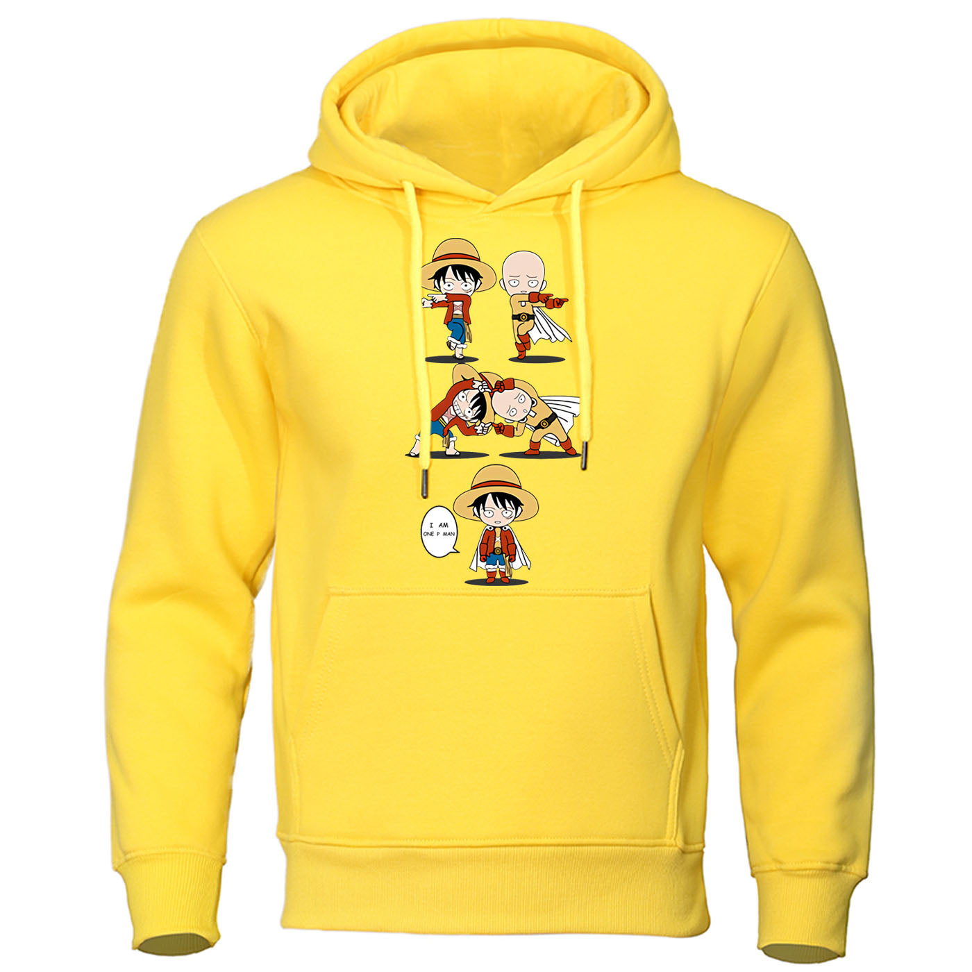 sweat one punch man saitama luffy jaune