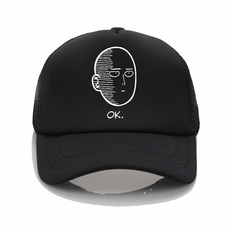 Casquette One Punch Man Saitama Ok noire