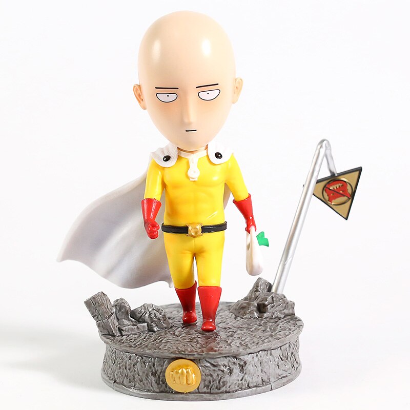 Figurine One Punch Man Saitama grosse tête de face