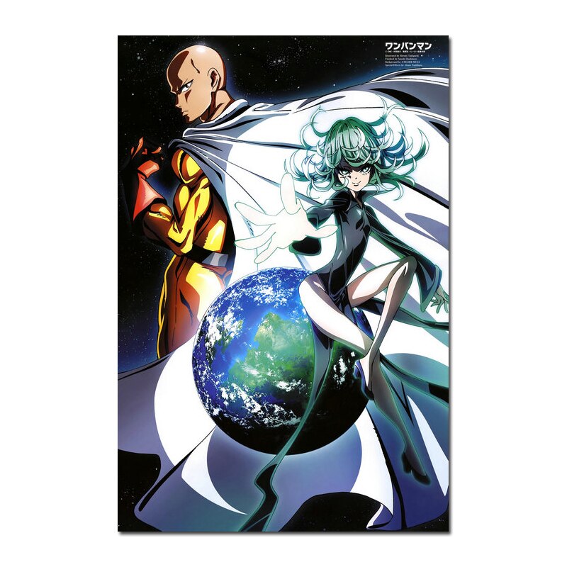 Poster One Punch Man Tatsumaki globe