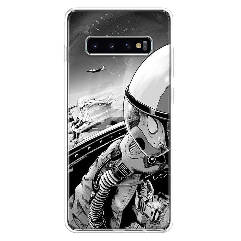 Coque One Punch Man Samsung Saitama Avion de chasse