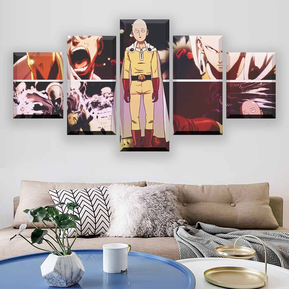 Tableau One Punch Man Saitama Debout