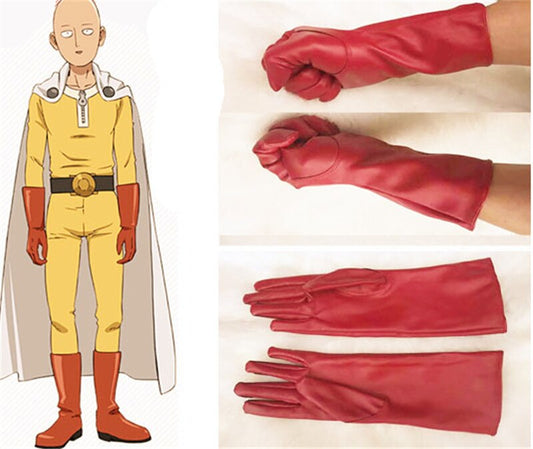 Gants Cuir Cosplay One Punch Man Saitama