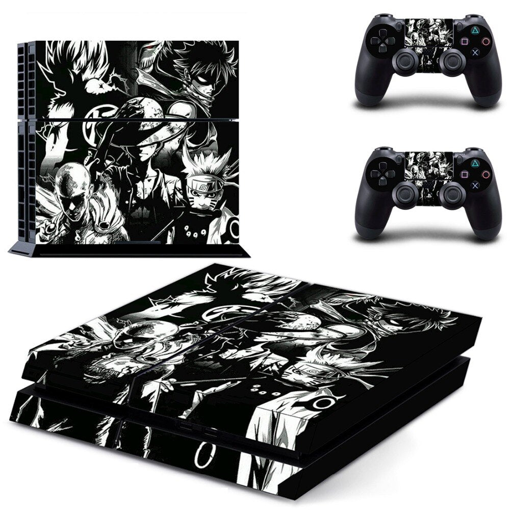 Stickers PS4 Slim Naruto One Punch Man DBZ