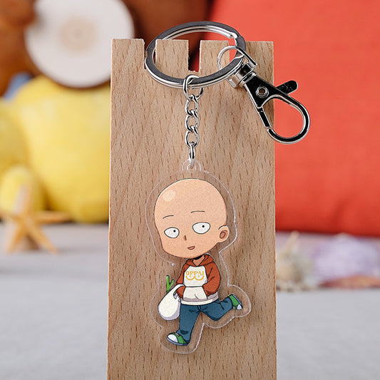 Porte clé One Punch Man Saitama Poireau