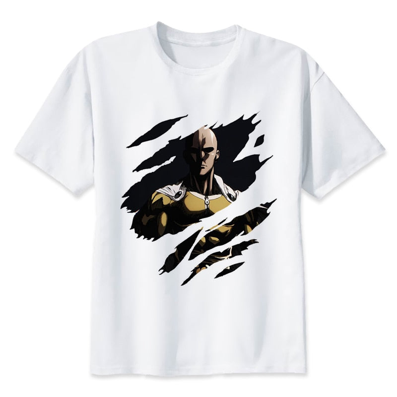 t-shirt one punch man saitama légende vivante