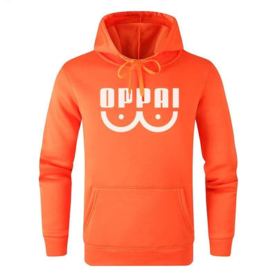 oppai hoodie orange