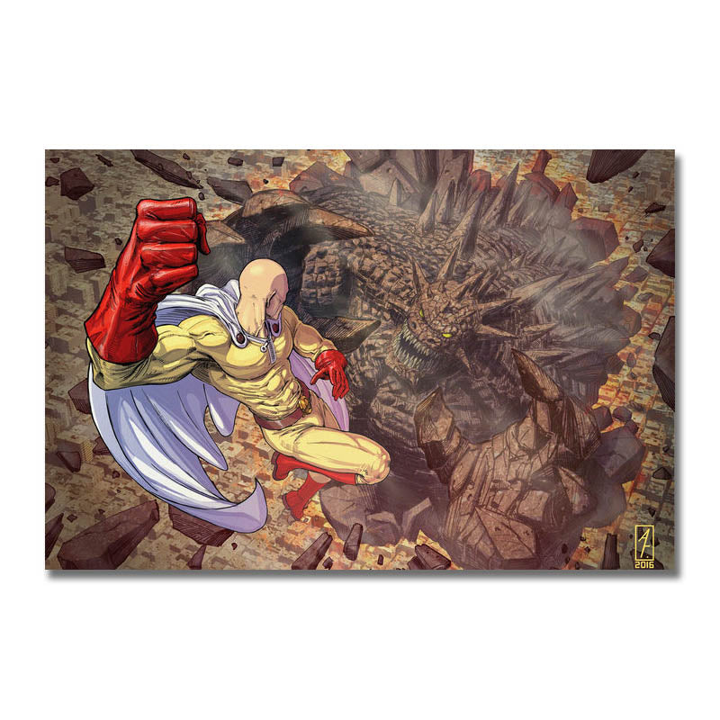 Poster Toile One Punch Man Saitama vs Monstre Saison 2