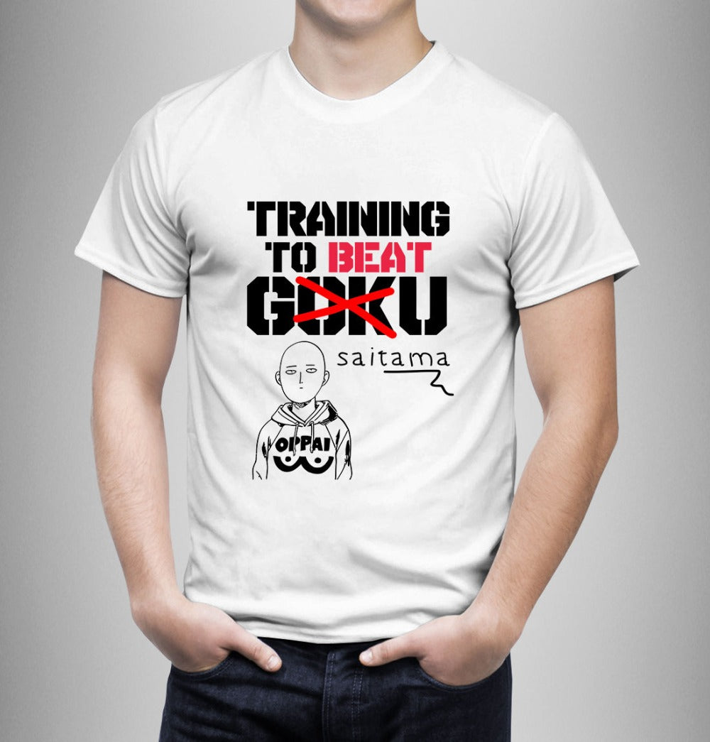 t-shirt one punch man saitama goku