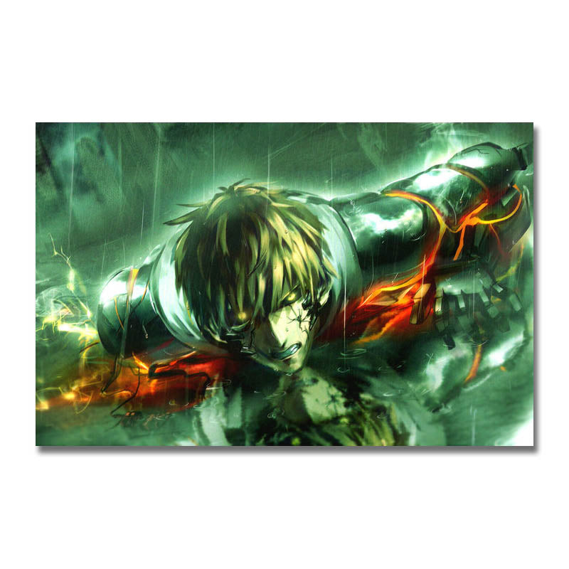 Poster Toile One Punch Man Genos Blessé