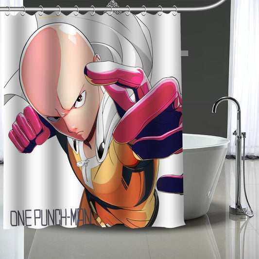 Rideau de douche One Punch Man Saitama Chauve Capé