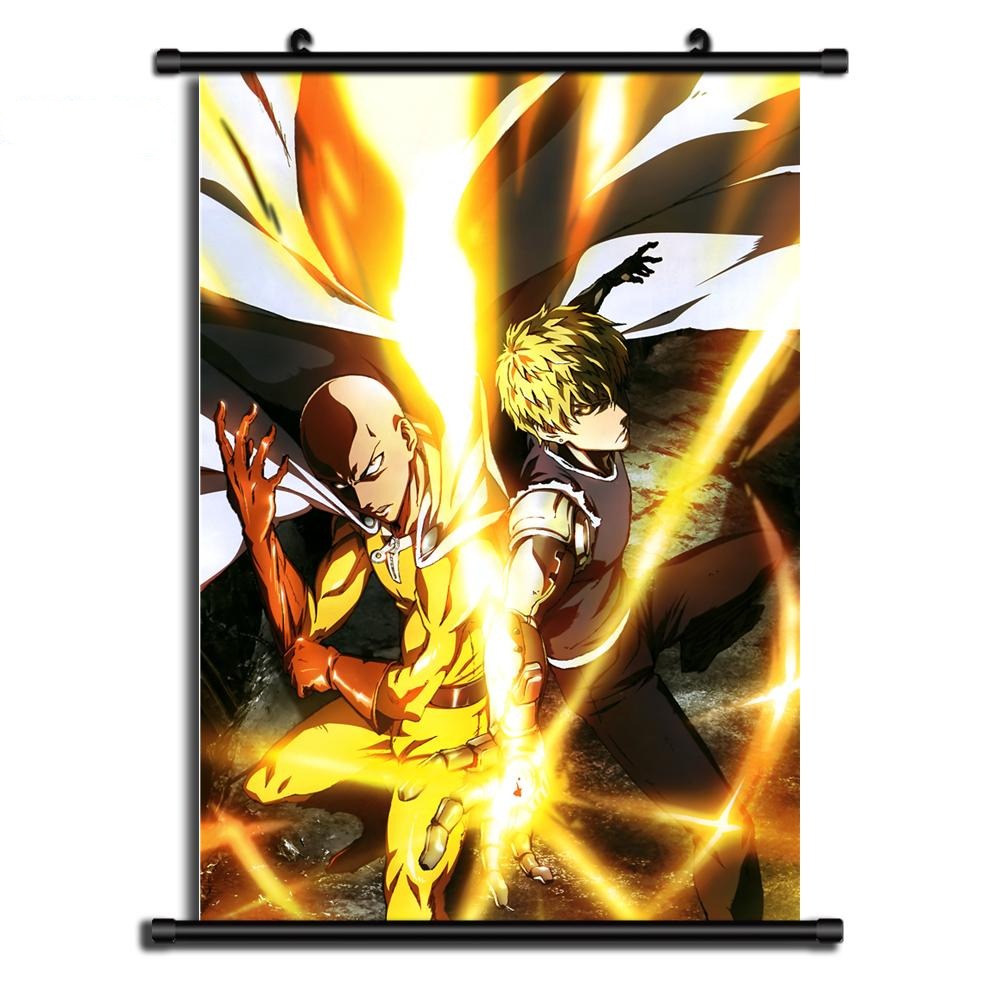 Poster One Punch Man Saitama Genos