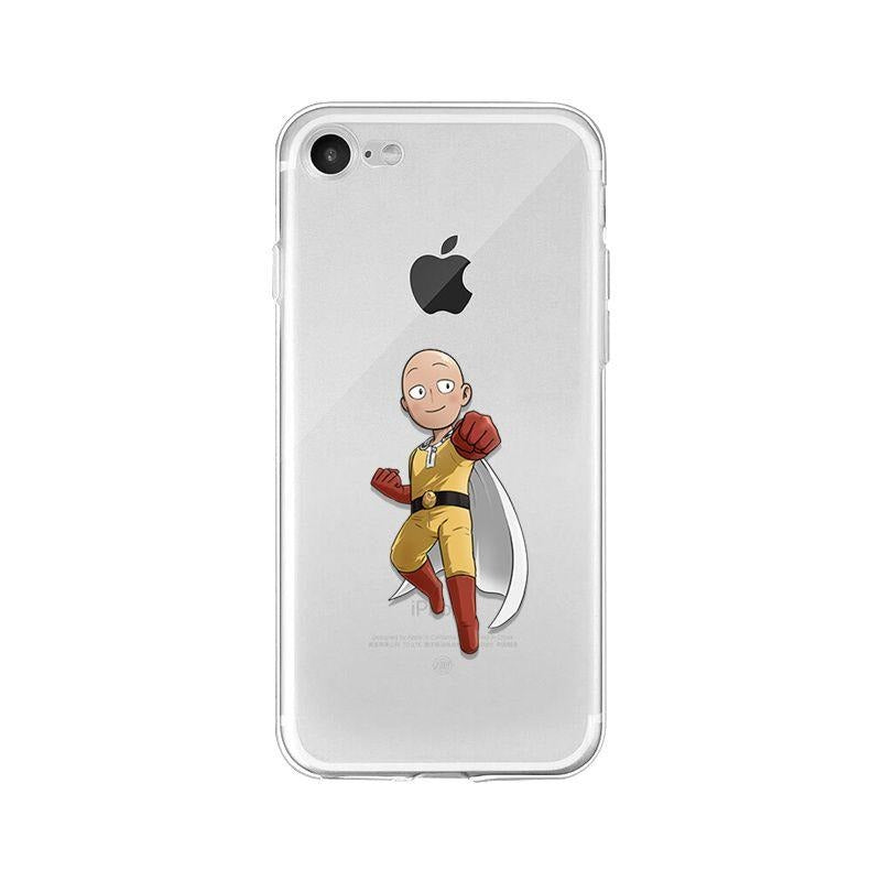 Coque transparente One Punch Man iPhone Saitama Punch