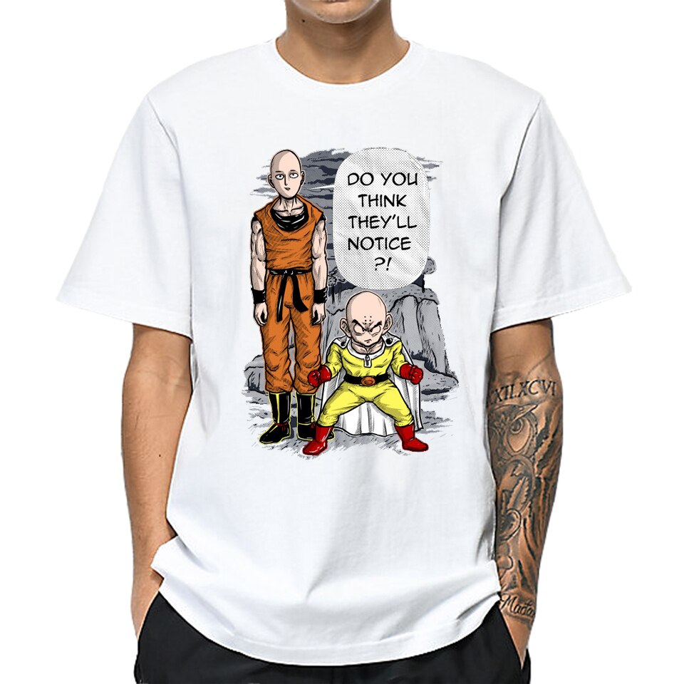 T-Shirt One Punch Man Saitama & Krilin DBZ