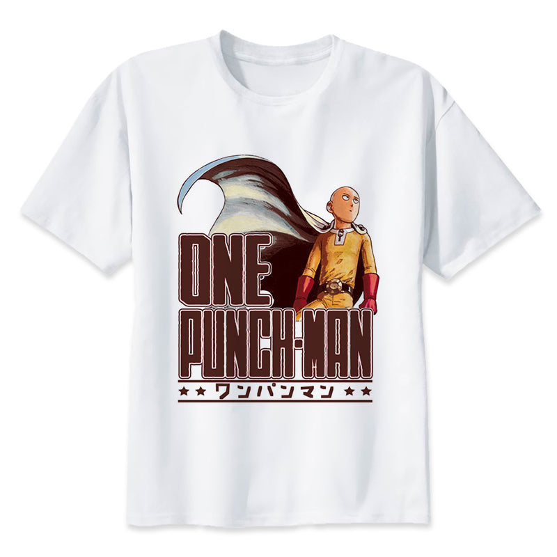 t-shirt one punch man saitama super héro