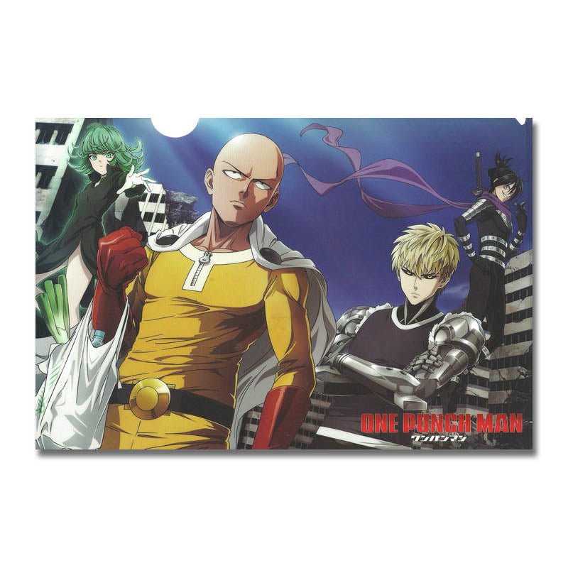 Poster Toile One Punch Man Saitama Tatsumaki Genos Sonic