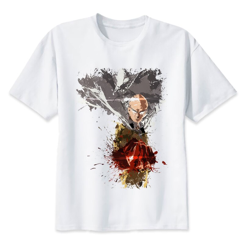 t-shirt one punch man saitama brillant