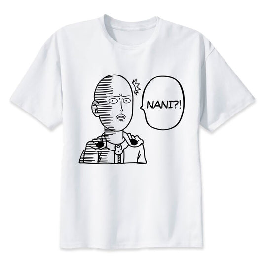 t-shirt one punch man saitama nani