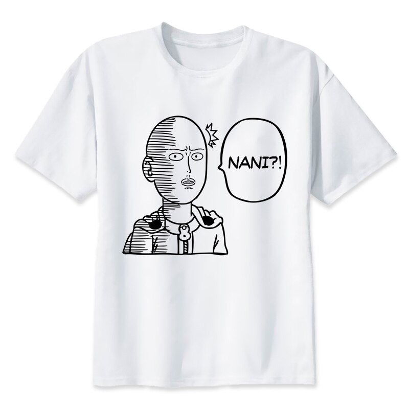 t-shirt one punch man saitama nani