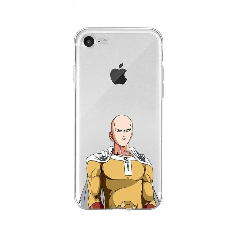 Coque One Punch Man iPhone Saitama Concentré