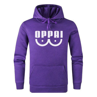 oppai hoodie violet
