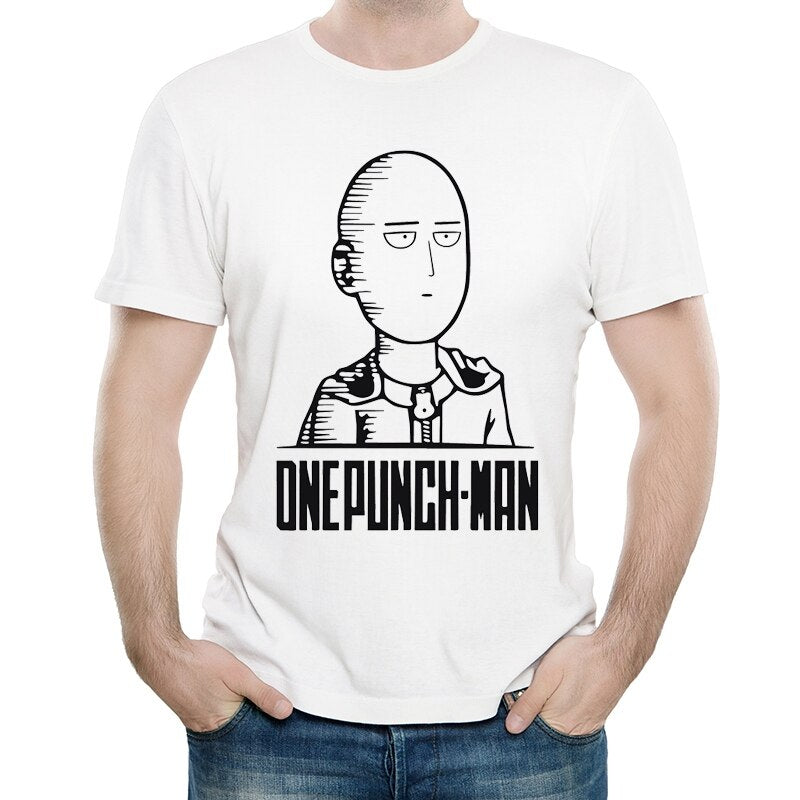 T-Shirt One Punch Man Saitama boule à zéro