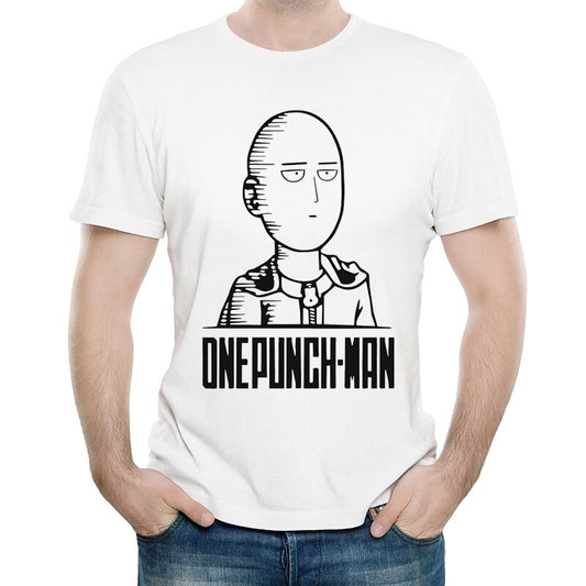 T-Shirt One Punch Man Saitama boule à zéro