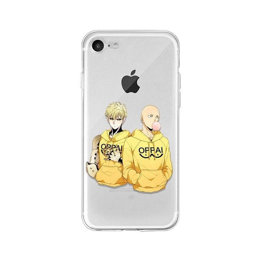 Coque One Punch Man iPhone Saitama Genos Oppai