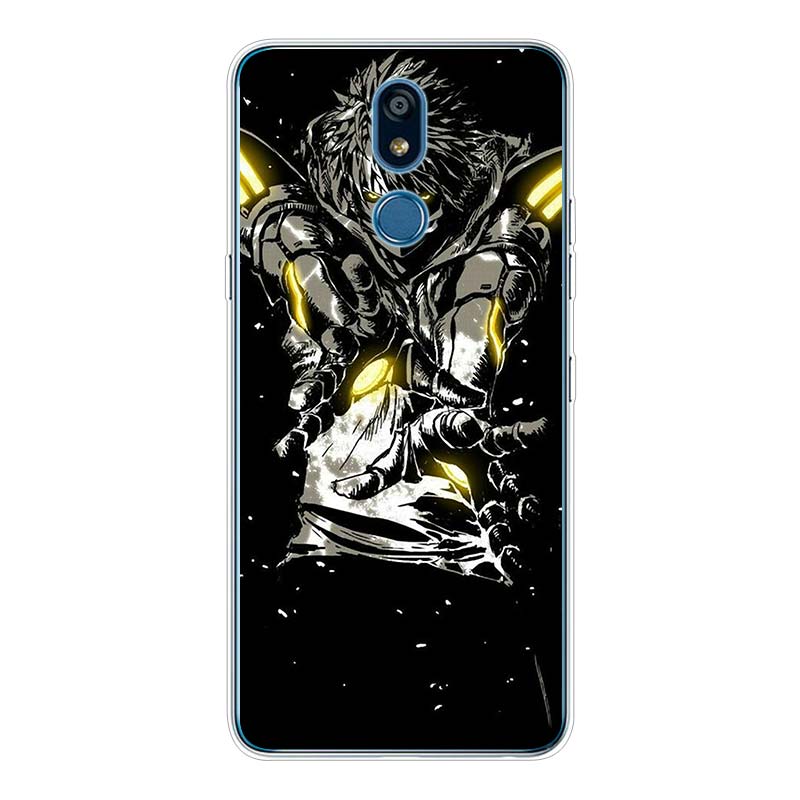 Coque One Punch Man LG Genos Incinération