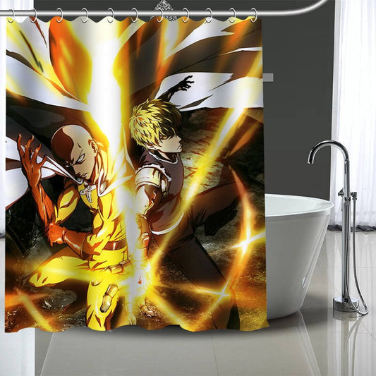 Rideau de douche One Punch Man Saitama & Genos