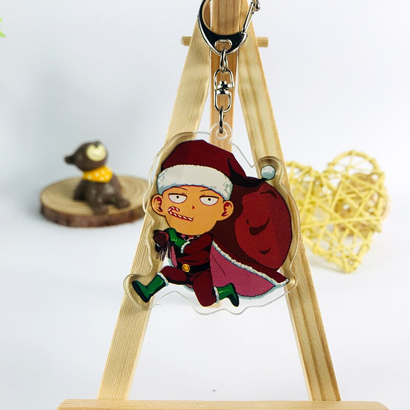 Porte clé One Punch Man Saitama Noël