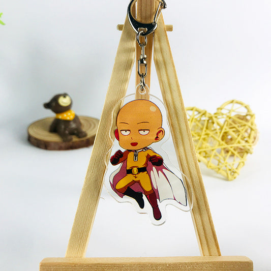 Porte clé One Punch Man Saitama Héro Capé