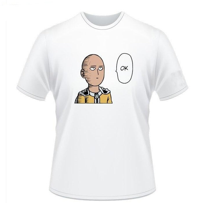 T-Shirt One Punch Man Saitama chauve Ok