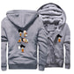 Veste Polaire gris clair  One Punch Man Saitama Goku